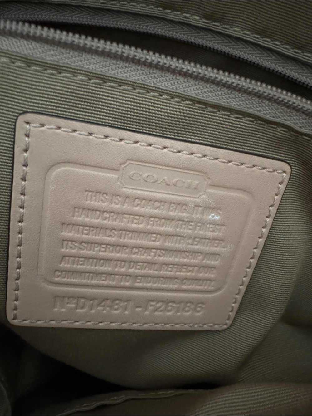 Coach Brown & Beige Signature Tote with Red & Beige Tags - Picture 5 of 9